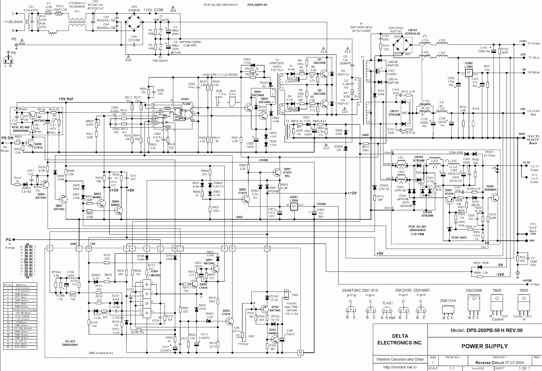 Bestec Atx-250-12Z Wiring Diagram from danyk.cz