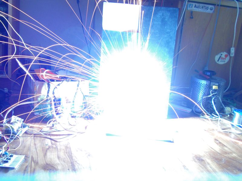 Exploding steel wire