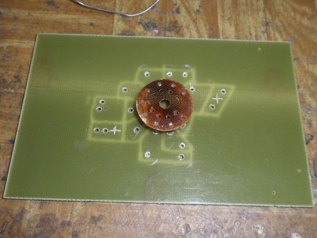 PCB board of the tube preamplifier with noval socket