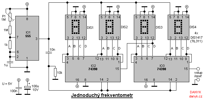 Frequency Meter Schematic Diagram